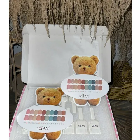 Set sơn thạch đục 10 màu cao cấp Milan đủ tông HO.T chai 15ml tặng kèm bảng màu siêu Mica siêu xinh