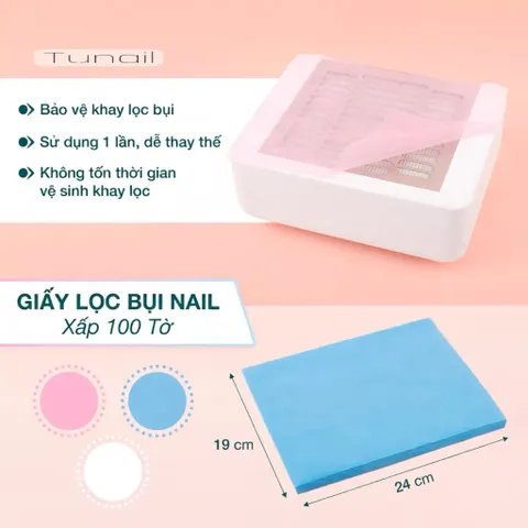 Set 100 giấy lọc máy hút bụi nail dành cho tất cả dòng máy hút bụi móng tay chuyên dụng [ loại giấy xịn ] TÚ ANH NAIL