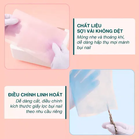 Set 100 giấy lọc máy hút bụi nail dành cho tất cả dòng máy hút bụi móng tay chuyên dụng [ loại giấy xịn ] TÚ ANH NAIL