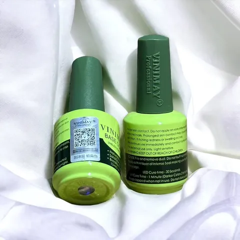 Bộ Base Top Vinimay Chính Hãng - Sơn Liên Kết Bóng Chống Trầy Xước Giúp Bộ Móng Siêu Bền Bóng Chai 15ML