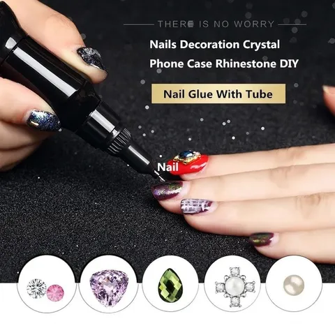 Bút gel Vinimay mẫu mới đính cham đá siêu chắc vẽ nổi tạo hình nail đa năng Chính Hãng chai 15ml