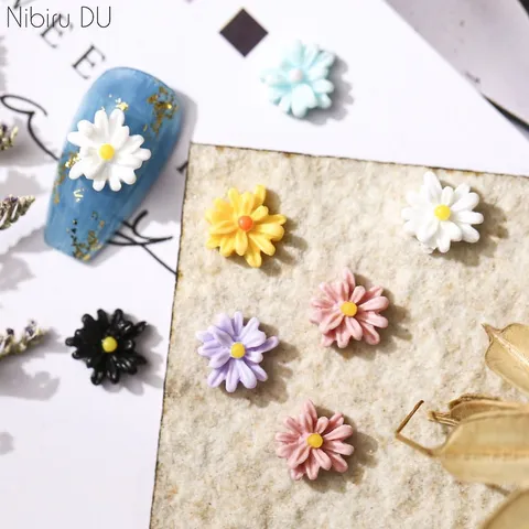 Set 50 cham hoa đính móng mẫu mới siêu đẹp tạo nhiều mẫu nail HOT