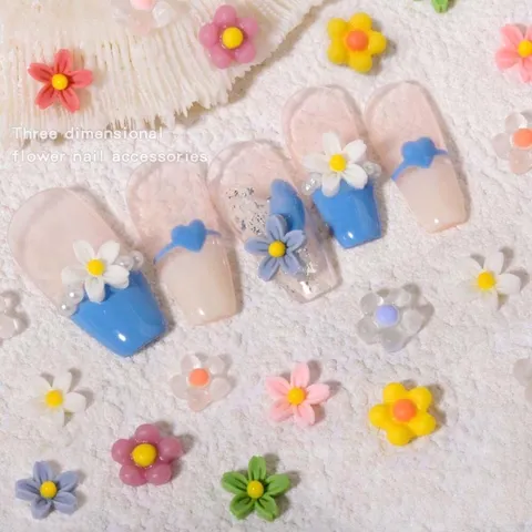 Set 50 cham hoa đính móng mẫu mới siêu đẹp tạo nhiều mẫu nail HOT