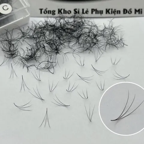 Khay 1000 mi phan 3D đủ size mềm mảnh chân keo nhỏ bắt keo dày 0,07mm nối mi siêu tự nhiên