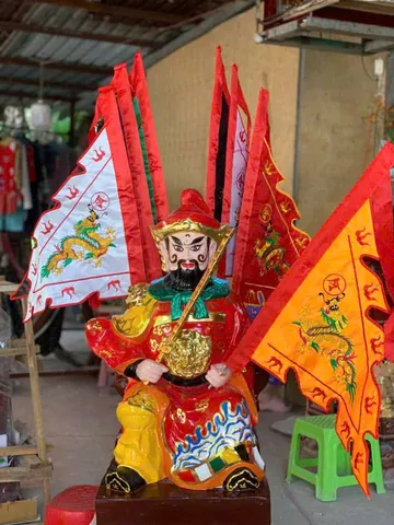 TƯỢNG CHÁNH SOÁI ĐẠI CÀN CAO 50CM XI MĂNG -NQ3150