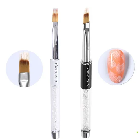 Cọ dẹt cọ xước chải ombre cán đá cao cấp chuẩn lông xịn chuyên dụng ngành nail