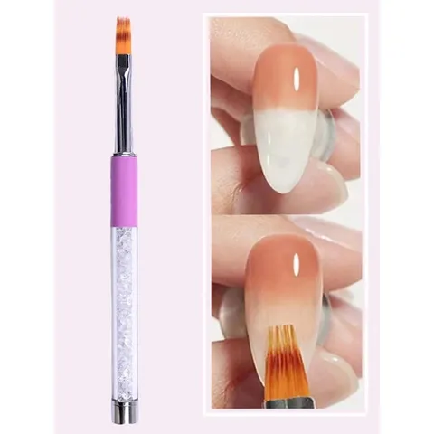 Cọ dẹt cọ xước chải ombre cán đá cao cấp chuẩn lông xịn chuyên dụng ngành nail