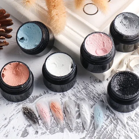 Gel xi măng đen trắng trang trí tạo kiểu nail siêu đẹp