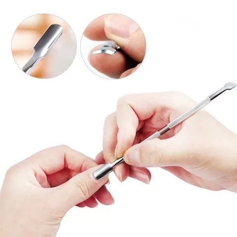 Cây đẩy da chết sủi da móng lấy khoé 2 đầu inox không gỉ siêu bền chuyên dụng cho thợ nail