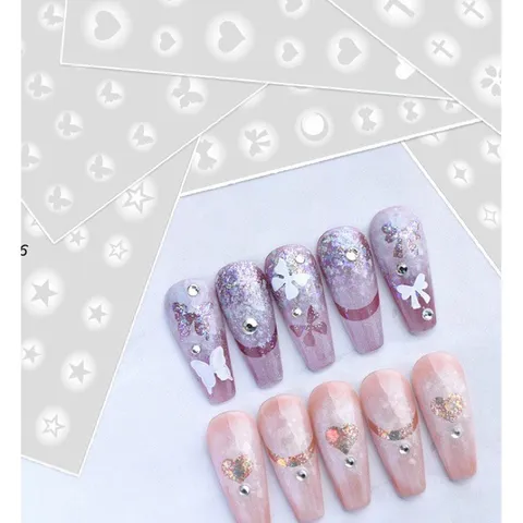Sticker hình dán móng ombre không cần dặm sơn đủ mẫu siêu Hot