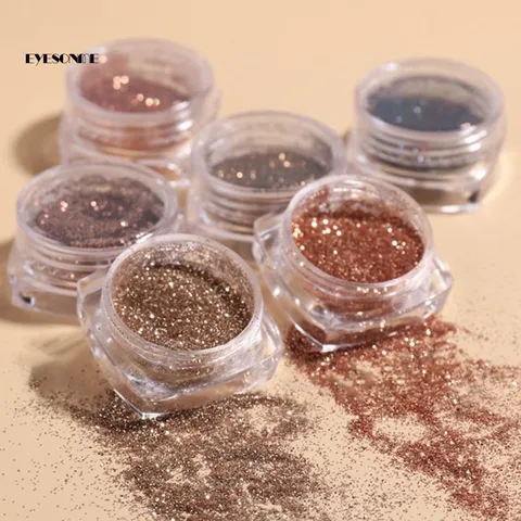 Set nhũ rắc khổng tước 6 màu siêu sáng đẹp trang trí tạo kiểu nail siêu Hot