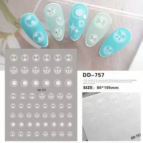 Sticker hình dán móng ombre không cần dặm sơn đủ mẫu siêu Hot