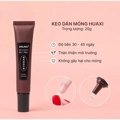 Gel dán móng huaxi siêu bền 35-40 ngày hàng chuẩn