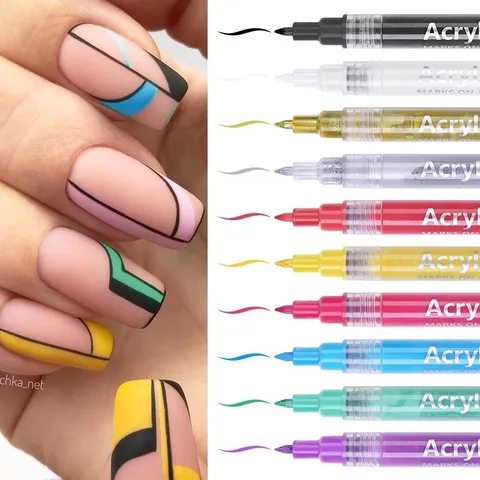 Bút vẽ tô Nail siêu HOT nhiều Màu