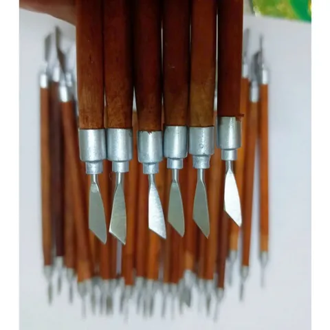 ( Giá sỉ ) Set 10 cây lấy khoé gỗ 2 đầu - Dụng cụ lấy khoé chân Nail thép không gỉ chuẩn Loại 1 lưỡi mảnh siêu bền