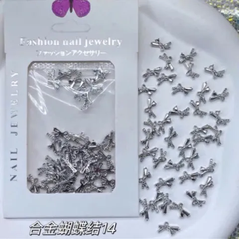 Set 30 charm bạch kim mẫu mới đính trang trí móng siêu Hot