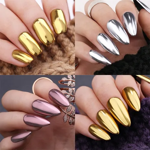 Bột tráng gương tạo kiểu nail tráng gương siêu sáng đủ màu HOT