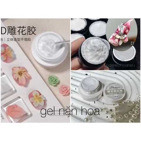Gel khô nặn hoa nổi 3D siêu dẻo mịn dễ làm Hot ngành Nail