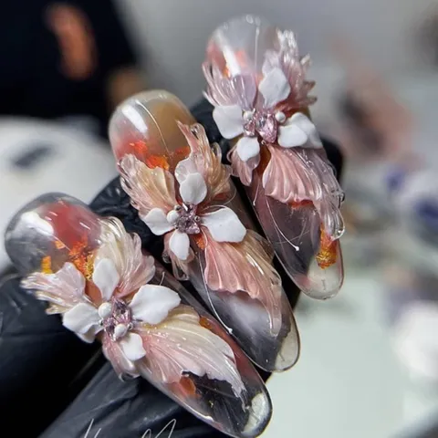 Gel khô nặn hoa nổi 3D siêu dẻo mịn dễ làm Hot ngành Nail