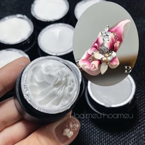 Gel khô nặn hoa nổi 3D siêu dẻo mịn dễ làm Hot ngành Nail