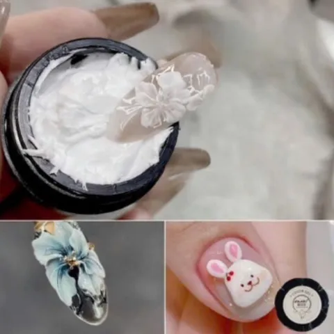 Gel khô nặn hoa nổi 3D siêu dẻo mịn dễ làm Hot ngành Nail