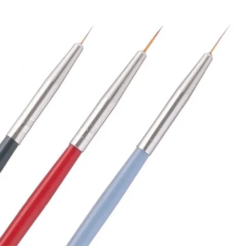 Set cọ nét 3 màu vẽ móng đủ size siêu mảnh vẽ móng