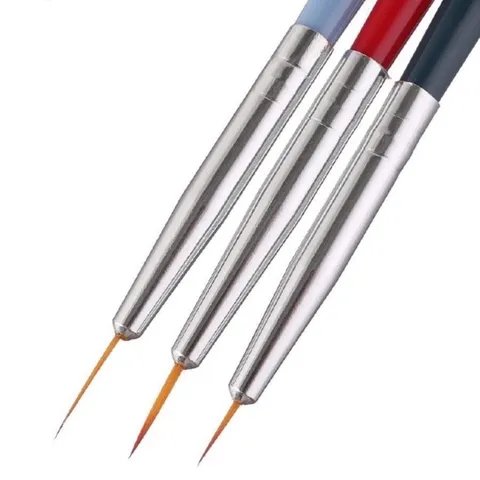 Set cọ nét 3 màu vẽ móng đủ size siêu mảnh vẽ móng