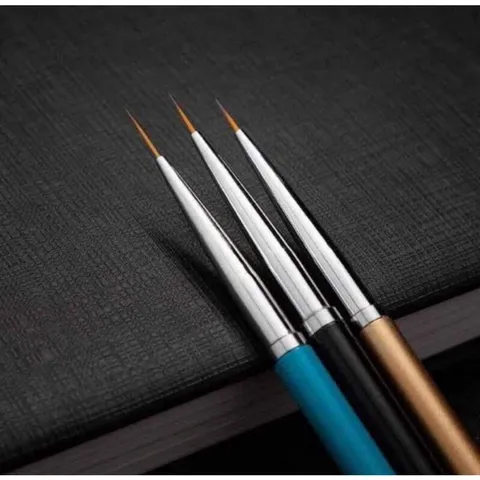 Set cọ nét 3 màu vẽ móng đủ size siêu mảnh vẽ móng