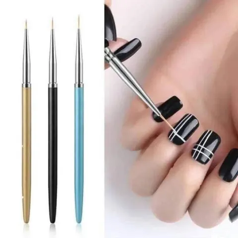 Set cọ nét 3 màu vẽ móng đủ size siêu mảnh vẽ móng