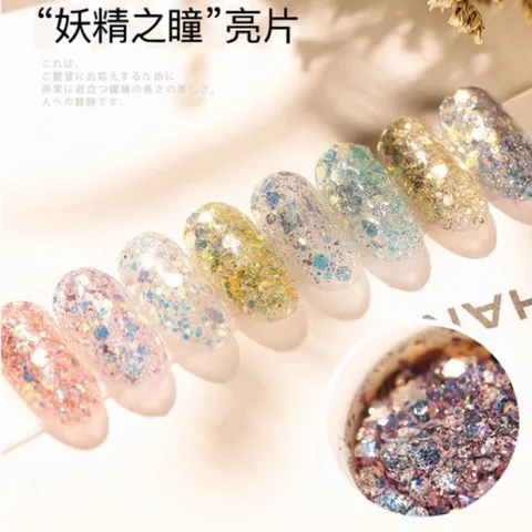 Set nhũ vảy cá 12 ngăn siêu sáng trang trí móng siêu đẹp