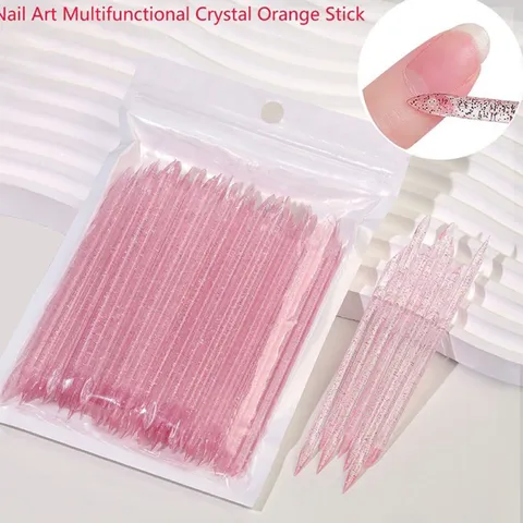 Set 50 que đẩy da pha lê cạy tháo móng úp , lấy gel đính đá , đẩy da chết đa năng ngành nailbox siêu Hot