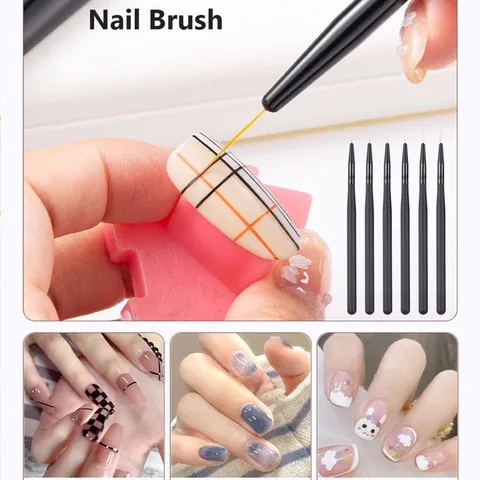 Cọ râu cọ nét dài siêu mảnh kẻ vẽ nail chuyên dụng đủ size cần thiết