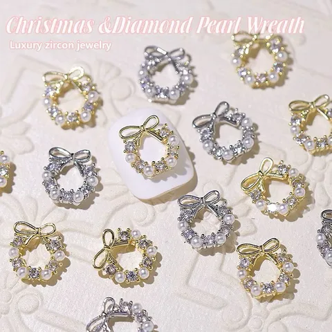 Set charm đá vòng quế cao cấp đính móng nailbox siêu sáng đẹp mẫu HOT