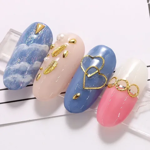Khay cham dài mix nhiều mẫu đính trang trí móng siêu đẹp