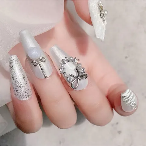 Set charm đá vòng quế cao cấp đính móng nailbox siêu sáng đẹp mẫu HOT