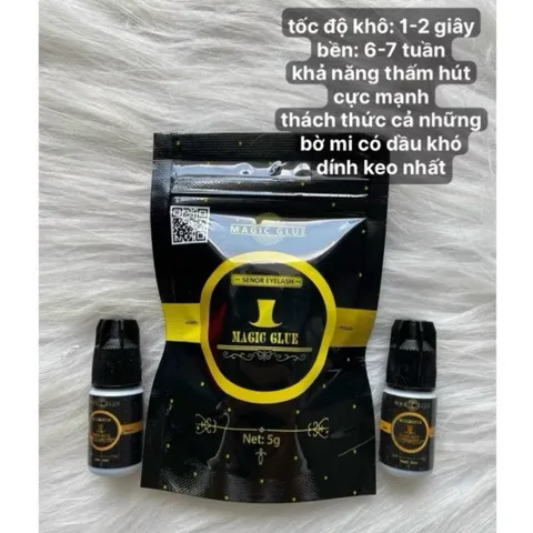 Keo nối mi MAGIC GLUE CHÍNH HÃNG cay nhẹ siêu bền 6-7 tuần , kháng nước, kháng dầu khô 1-2s ,phù hợp mọi thời tiết