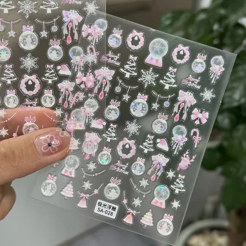 Sticker Giáng Sinh Noen mẫu mới nhất trang trí móng siêu HOT