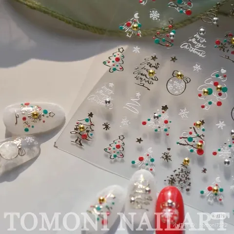 Sticker Giáng Sinh Noen mẫu mới nhất trang trí móng siêu HOT