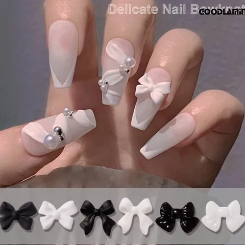 Cham nơ bột set 50c đính trang trí móng siêu xinh