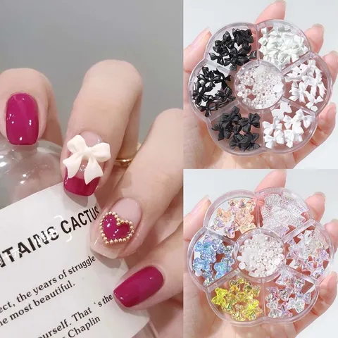 Cham đá khối khay hoa tròn mix đủ mẫu hot nhất gắn vô số mẫu nail đẹp