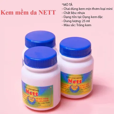 [ Loại 1 ] Kem mềm da Nett ủ mềm da tay chân hàng chuẩn không bị vữa chảy chất kem đặc thơm hũ 25ml
