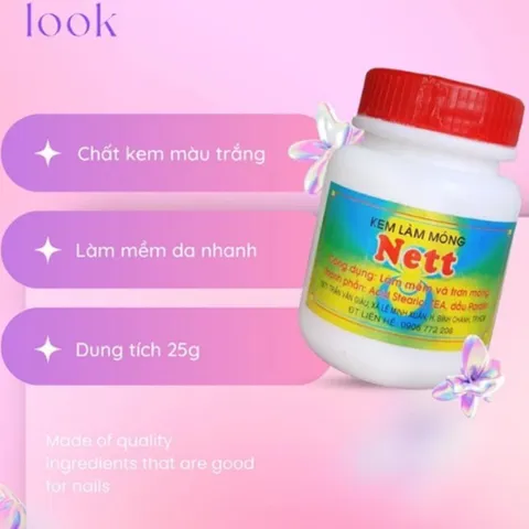 [ Loại 1 ] Kem mềm da Nett ủ mềm da tay chân hàng chuẩn không bị vữa chảy chất kem đặc thơm hũ 25ml