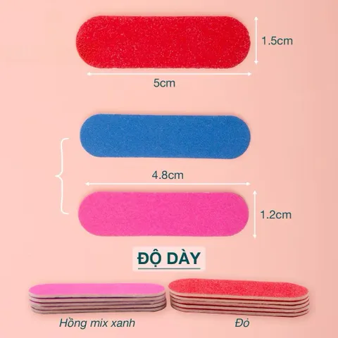 ( Giá sỉ ) Bịch 100 dũa Nailbox chuyên dụng chuẩn Loại 1 cứng cáp siêy bền