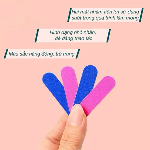 ( Giá sỉ ) Bịch 100 dũa Nailbox chuyên dụng chuẩn Loại 1 cứng cáp siêy bền