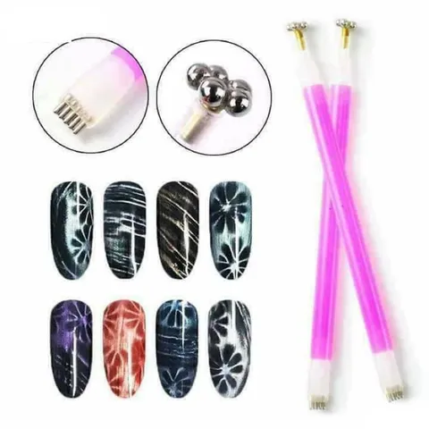Nam châm 2 đầu nam châm nail hút siêu mạnh tạo hình sơn mắt mèo nail đa năng siêu đẹp