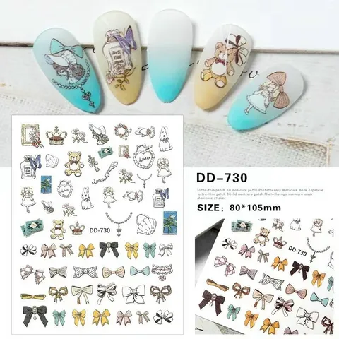 Hình dán sticker dán trang trí móng mẫu mới siêu đẹp HOT