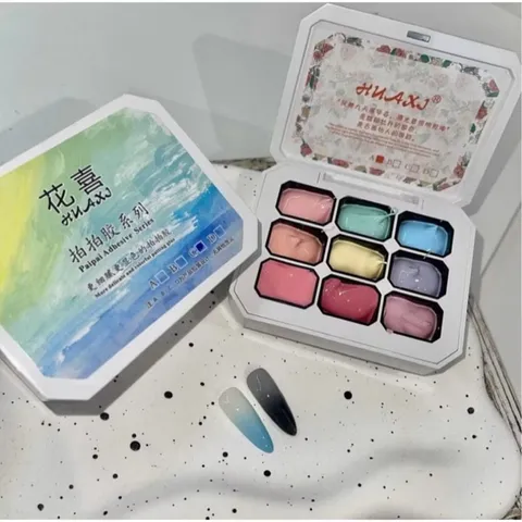 Khay gel dặm Ombre Nail 9 màu - Gel vẽ móng đa năng mẫu mới nhất Siêu HOT