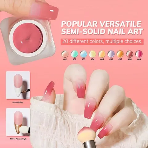 Gel dặm ombre Nail siêu nhanh đủ màu cực Hot -TU NAIL