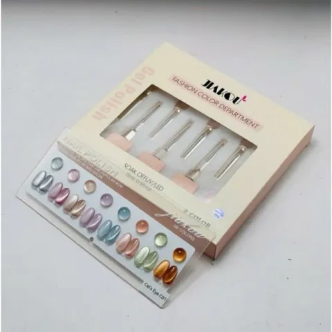 Set sơn mắt mèo ánh trăng 8 màu Jiakou siêu sáng đủ tông HO.T ( tặng kèm bảng màu Mica siêu xinh )