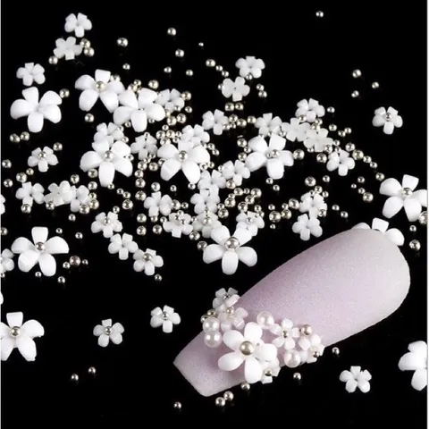 Cham hoa nhí sứ mix bi gắn móng tạo vô số mẫu nail xinh siêu HOT